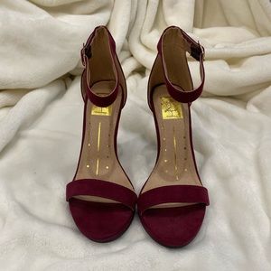 Wine colored heels